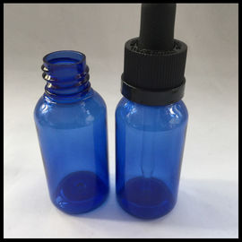 中国 小さい目薬の容器は青い、精油の空のプラスチック点滴器のびんをびん詰めにします サプライヤー