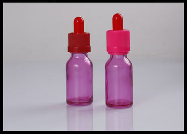 中国 30ml精油のガラス点滴器のびんEの液体のガラス ビンのピンクに香りをつけて下さい サプライヤー