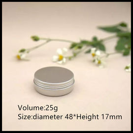 中国 25gクリームの瓶の銀の小さい円形の容器の注文のアルミ缶 サプライヤー