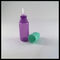 液体の詰め替え式LDPEの点滴器Bottles10mlの紫色の長く薄い先端のChildproof帽子 サプライヤー
