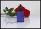 香水のパッキングのための平らな正方形の精油のガラス ビン青い無光沢色 サプライヤー