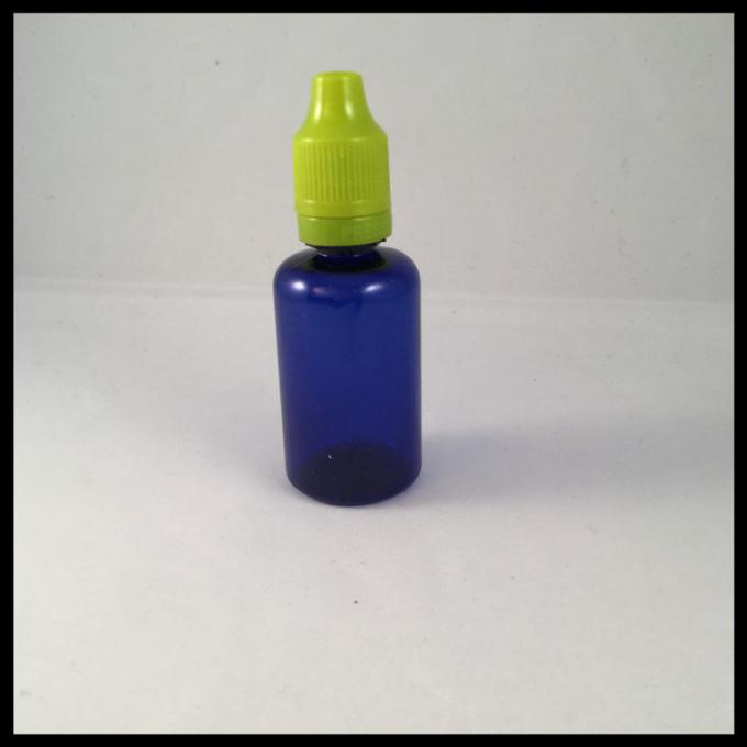 青い30mlプラスチックはペット点滴器のびんEのCigの液体びんをびん詰めにします