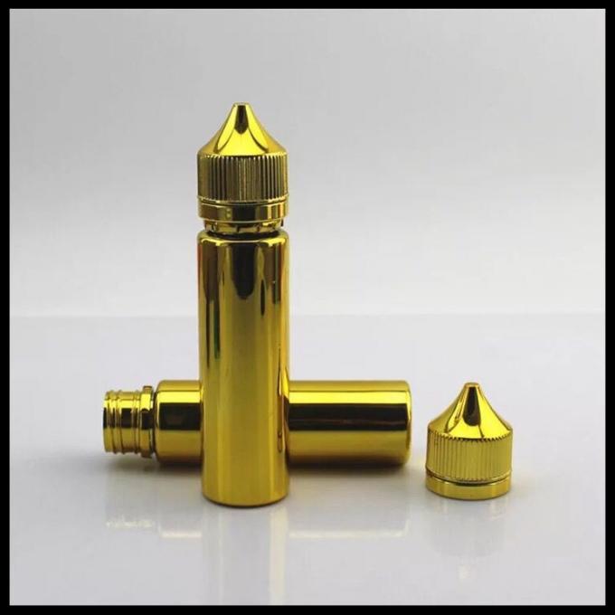 金のぽっちゃりしたゴリラは60mlの精油のSqueezable点滴器のびんをびん詰めにします