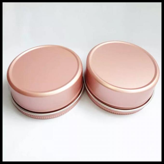 ピンクの化粧品アルミニウム瓶100gの金属の缶のローションのクリームの粉はねじふたによってできます